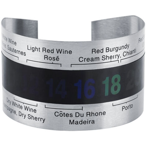 Digitales Weinthermometer aus Edelstahl für Bierflaschen und Rotweine