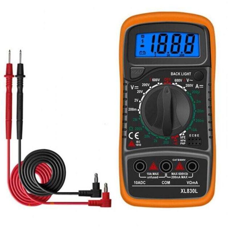 Image of Multímetro digital - Probador de batería Resistencia Voltaje Corriente Voltaje Instrumentación