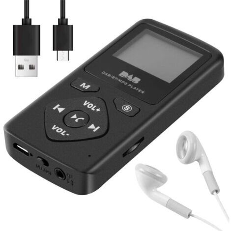 Digitalradio / Bluetooth 4.0 Persönliches Pocket FM Mini Tragbarer Kopfhörer MP3 Micro-USB für