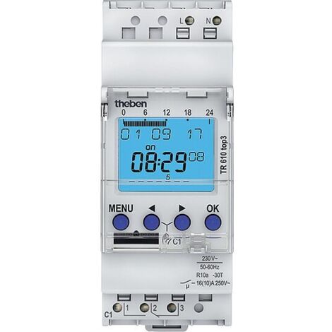 Digitalschaltuhr Theben TR 612 top 3, 24 Std./7 Tage