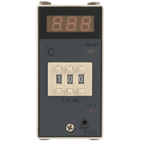 Digitalthermostat E5EM mit Thermoelementsensor Typ K für präzise Regelung 0-399°C