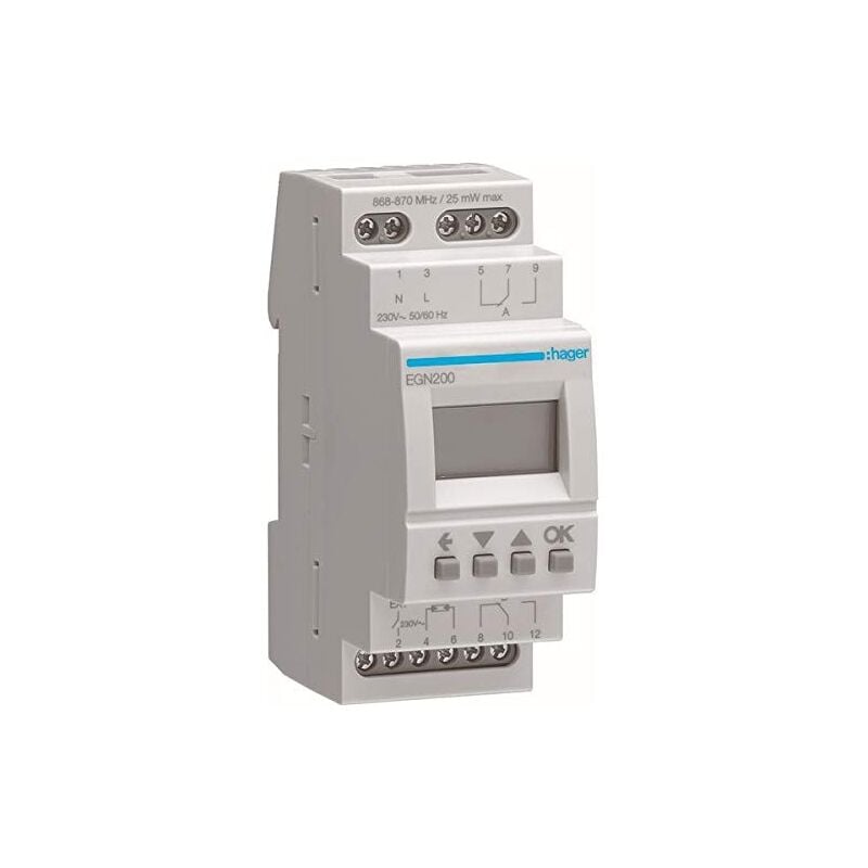 Hager - digit.multi-zeitschaltuhr m.bluetooth 2-KANAL EGN200