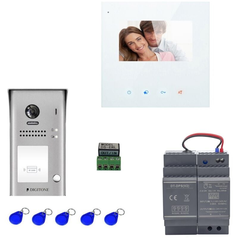 DIGI43BW- Kit portier vidéo Wi-Fi