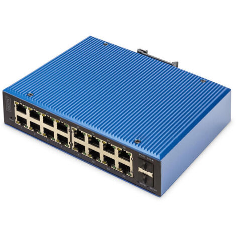 Digitus 16+2P Industrial Gigabit Ethernet PoE Switch L2 managed