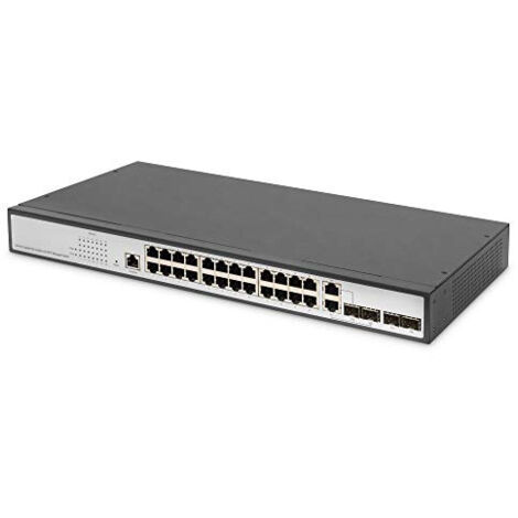 DIGITUS 24-Port Gigabit Layer 2 Switch 24-port + 2 combo and 2 SFP uplink port (DN-80221-3)
