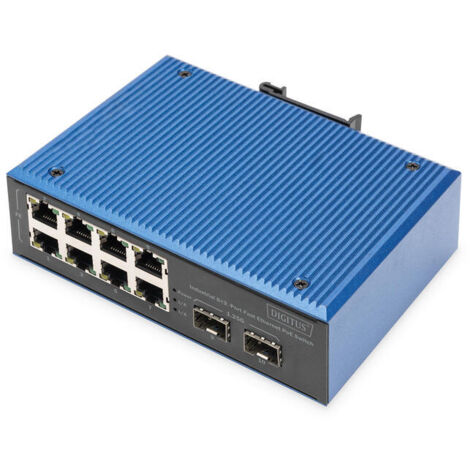 Digitus 8+2P Industrial Fast Ethernet PoE Switch