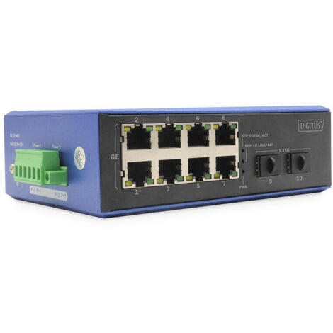 Digitus 8+2P Industrial Gigabit Ethernet PoE Switch