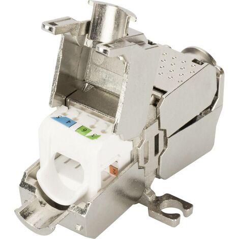 Digitus adaptateur RJ45 réseau informatique Adaptateur CAT 6a, non équipé [1x LSA, autodénudant, connexion rapide - 1x LSA, autodénudant, connexi D854351