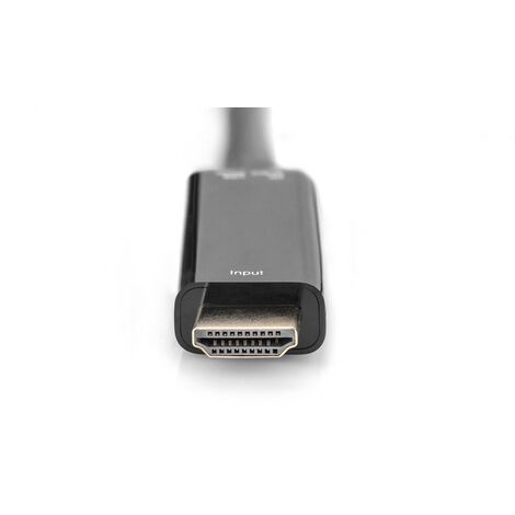 DIGITUS Adapter HDMI A - DisplayPort St/Bu 4K 0,2m schwarz (AK-330101-002-S)