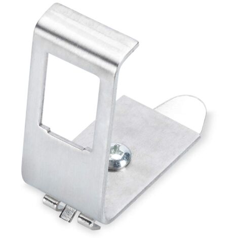 DIGITUS Adattatore per guida DIN Per modulo Keystone - 1 porta - Angolo di 45° - Acciaio inox - Custodia aperta