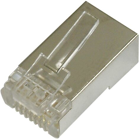 Digitus AK-219603 Fiche modulaire RJ45 CAT 6, blindée, AK-219603 mâle, droit Nombre de pôles 8P8C 1 pc(s) A181292