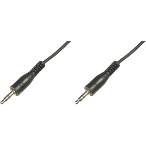 Digitus AK-510100-025-S Klinke Audio Anschlusskabel [1x Klinkenstecker 3.5 mm - 1x Klinkenstecker 3.