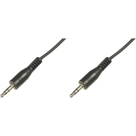 Digitus AK-510100-025-S Klinke Audio Anschlusskabel [1x Klinkenstecker 3.5 mm - 1x Klinkenstecker 3.