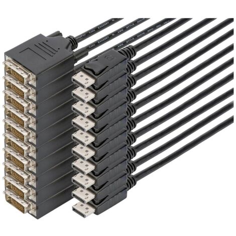 Digitus AK-990900-020-S câble vidéo et adaptateur 2 m DVI-D Noir