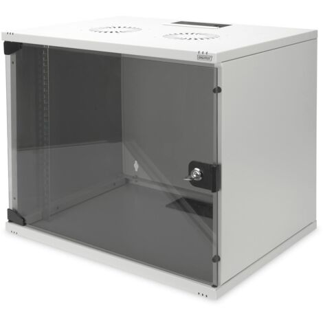 Digitus Armadio 9 Unita' Da Muro Linea Eco (A) 450 X (L) 520 X (P) 400 Mm. Da Assemblare Colore Grigio Chiaro