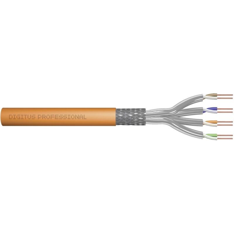 Digitus - DK-1743-VH-050 Câble d'installation cat 7 s/ftp orange 50 m D218472