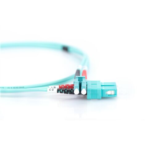 Digitus  Câble réseau  Fibre optique  Mâle  SC multimode  Mâle  LC multimode  Bleu