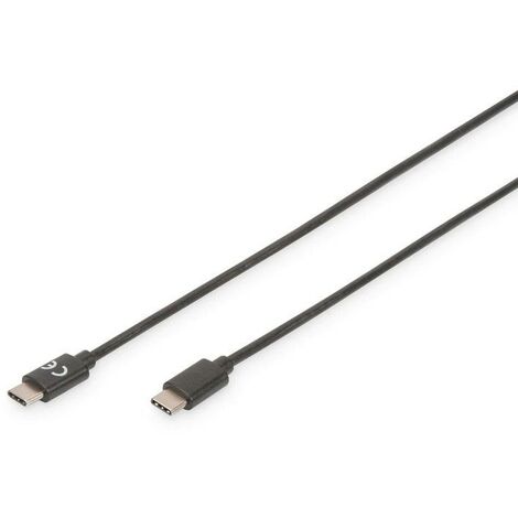 Digitus Câble USB-C Mâle USB-C 24 broches Mâle Noir USB-C 24 broches 3 m