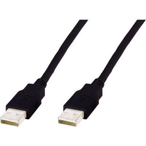 Digitus Câble USB USB 2.0 USB-A mâle, USB-A mâle 3.00 m noir AK-300100-030-S X46728