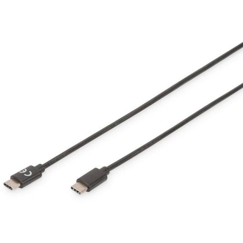 Câble usb usb 2.0 usb-c® mâle, usb-c® mâle 3.00 m noir flexible, feuille de blindage, blindage par tresse, blindé, blindage double, avec Q120542