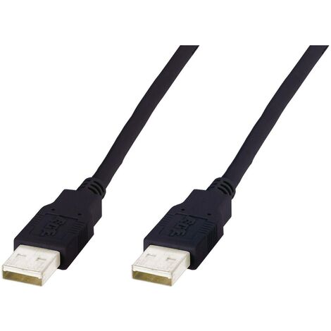 Digitus Câble USB USB-A mâle 1.00 m noir 10080004 D12048
