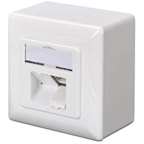 Digitus Caja Datenanschlussdose CAT5e AP, blanco