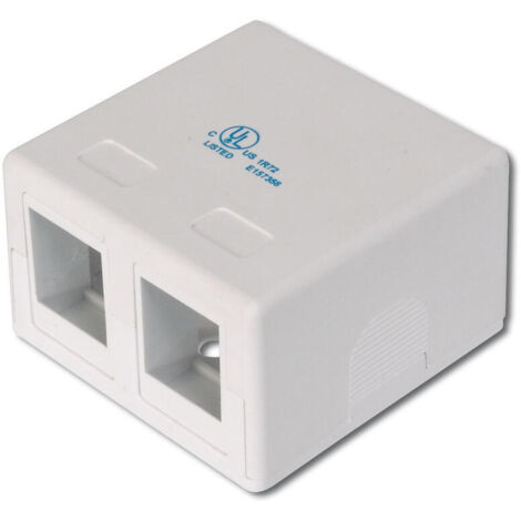 Digitus Caja para módulos Keystone blanco compacto ABS