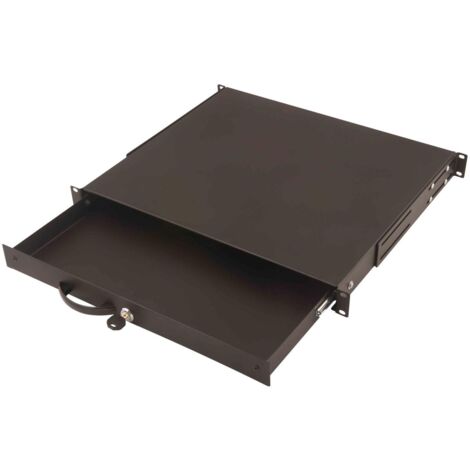 Digitus Cassetto Estraibile Con Maniglia E Chiusura A Chiave Per Armadi Rack 19” Misure Mm. 482X45X492 Colore Nero