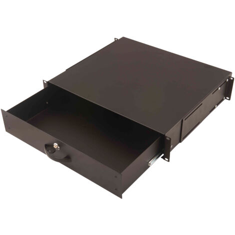 Digitus Cassetto per Armadio Rack Nera 5.8 cm DN-19 KEY-2U-SW