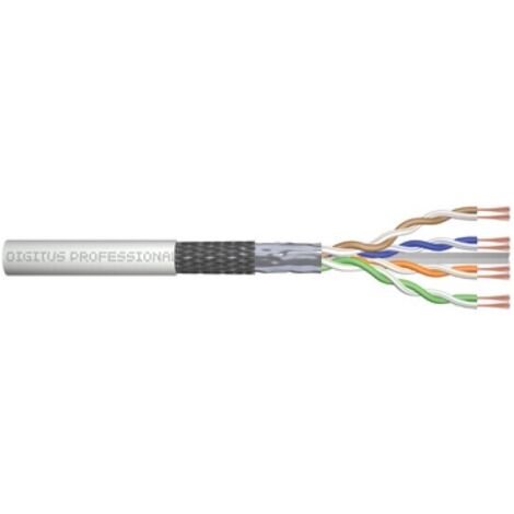 DIGITUS CAT 6 SF/UTP Twisted Pair Roh-Patchkabel, 100m,grau (DK-1633-P-1)