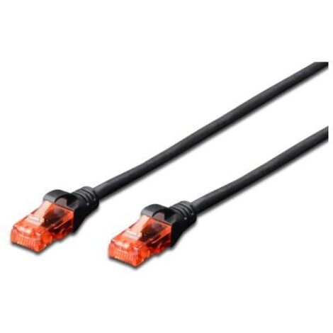 DIGITUS CAT 6 U/UTP Patchkabel - LSZH, 2m, schwarz (DK-1617-020/BL)