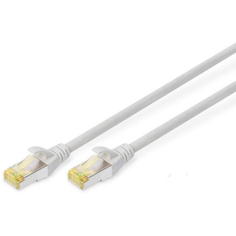 DIGITUS CAT 6A S/FTP Patchkabel. 10 Stück. 1m. grau