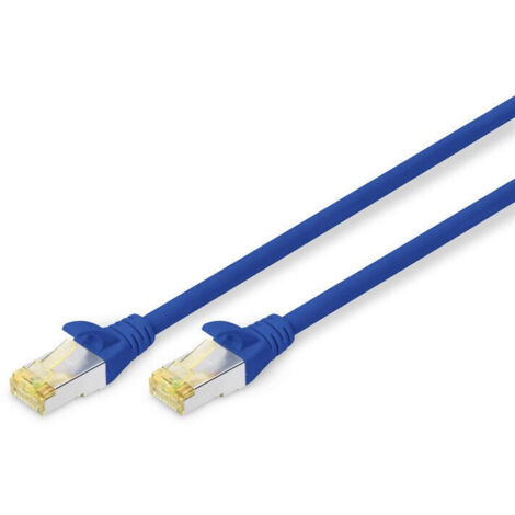 DIGITUS CAT 6A S/FTP Patchkabel. 10 Stück. 2m. blau