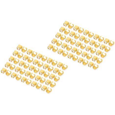 DIGITUS CLIPS DE COULEUR POUR CÂBLES PATCH RJ45 - ORGANISATION PAR COULEUR DES CÂBLES RÉSEAU - 100 PIÈCES - POUR CÂBLES LAN CAT