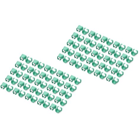 DIGITUS CLIPS DE COULEUR POUR CÂBLES PATCH RJ45 - ORGANISATION PAR COULEUR DES CÂBLES RÉSEAU - 100 PIÈCES - POUR CÂBLES LAN CAT