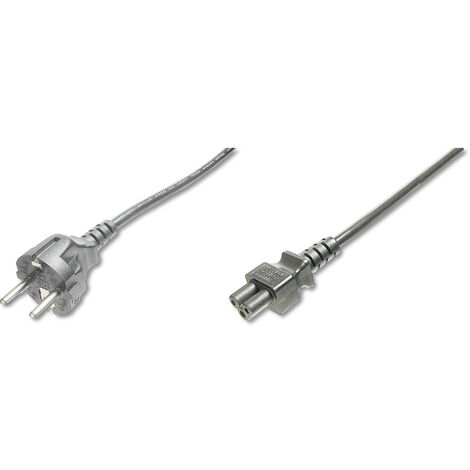 Digitus Computer, Strom Kabel [1x CEE-Stecker - 1x Kleeblatt-Buchse C5] 1.80 m Schwarz