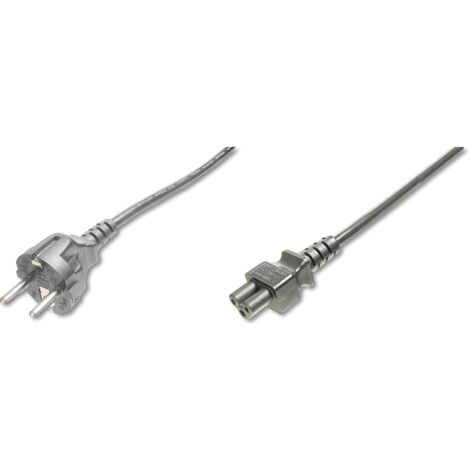 Digitus Computer, Strom Kabel [1x CEE-Stecker - 1x Kleeblatt-Buchse C5] 1.80 m Schwarz