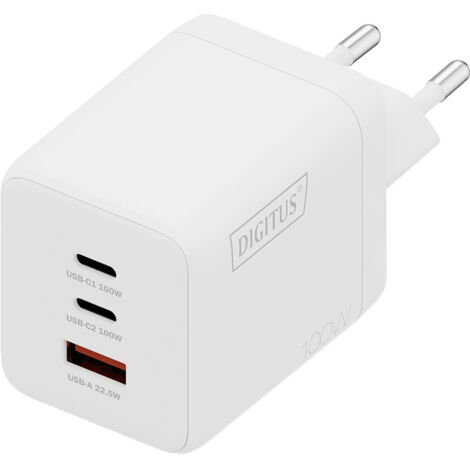 Digitus DA-10304 USB Ladegerät 100 W 1x USB-A, 2x USB-C®  Weiß