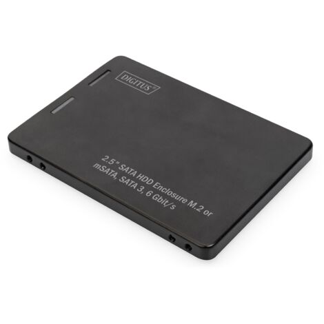 Digitus DA-71118 Speicherlaufwerksgehäuse SSD-Gehäuse Schwarz 2.5"