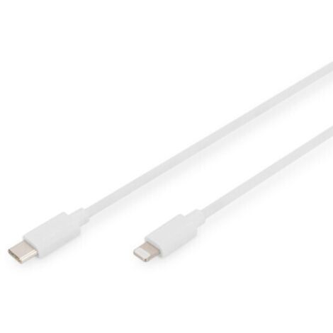 DIGITUS Daten-/Ladekabel, USB-C - Lightning, MFI, 1m (DB-600109-010-W)