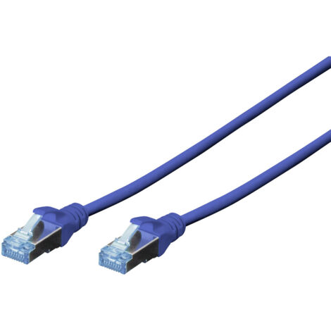 Digitus DK-1532-005/B RJ45 Netzwerkkabel, Patchkabel CAT 5e SF/UTP 0.50 m Blau verdrillte Paare 1 St