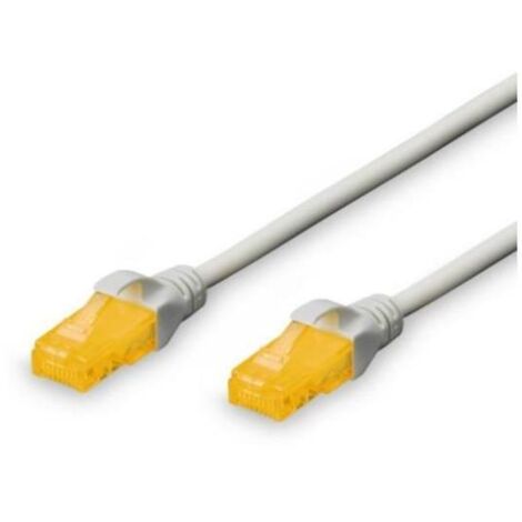 Digitus DK-1613-A-020 RJ45 Netzwerkkabel, Patchkabel CAT 6a U/UTP 2.00 m Grau Halogenfrei, verdrillt