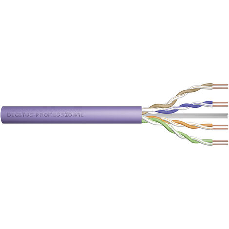 Digitus DK-1613-VH-1 Netzwerkkabel CAT 6 U/UTP 4 x 2 x 0.25 mm² Violett 100 m