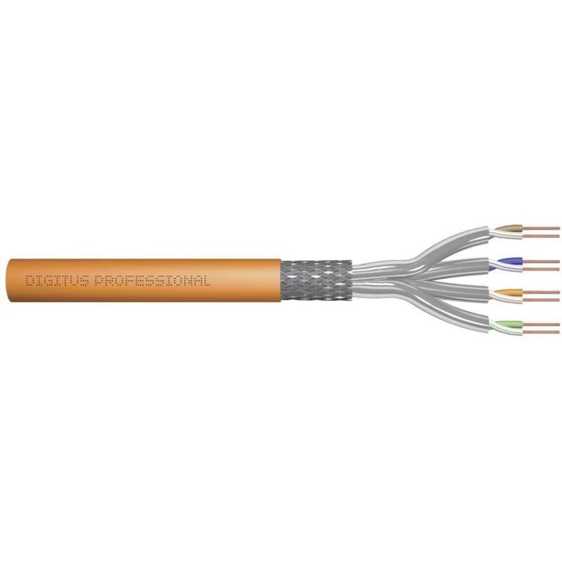 Digitus - DK-1743-VH-025 Câble d'installation cat 7 s/ftp orange 25 m