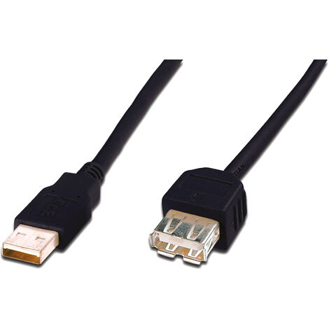 Digitus DK-300202-030-S câble USB 3 m USB 2.0 USB A Noir