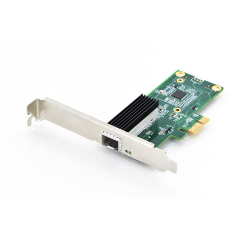 Digitus DN-10160, Cablato, PCI-E, Fibra, Intel, 10/100/1000BaseT (X) , IEEE 802.1Q, IEEE 802.3x