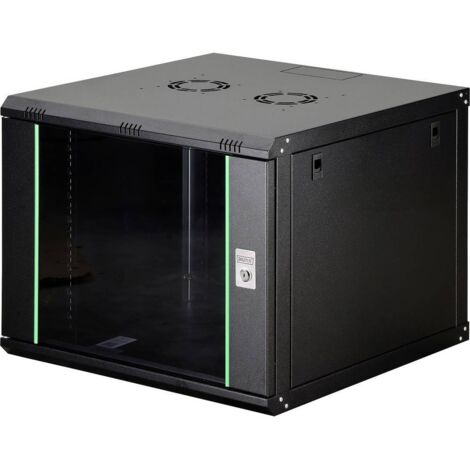 DIGITUS DN-19 09U-6/6-EC-SW étagère 9U Rack monté sur Le Mur Noir