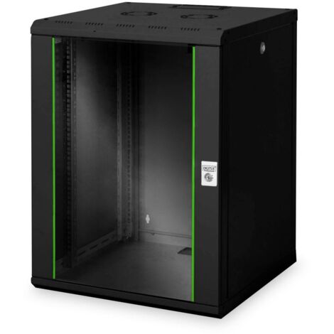 Digitus DN-19 16U-6/6-SW rack 100 kg Da parete Nero
