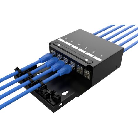 Digitus DN-93708-6 Support pour module RJ45 Keystone non équipé 1 pc(s) Y638743