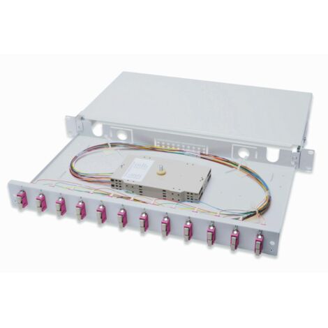 Digitus DN-96321-4, Grigio, Acciaio, Cable management panel, 1U